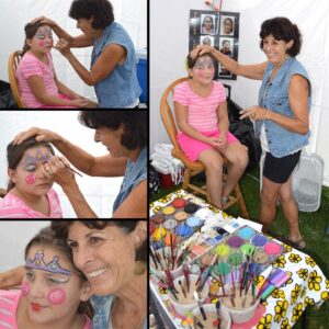 Annie McInnes, best face painter, about face painting, hire a face painter near me